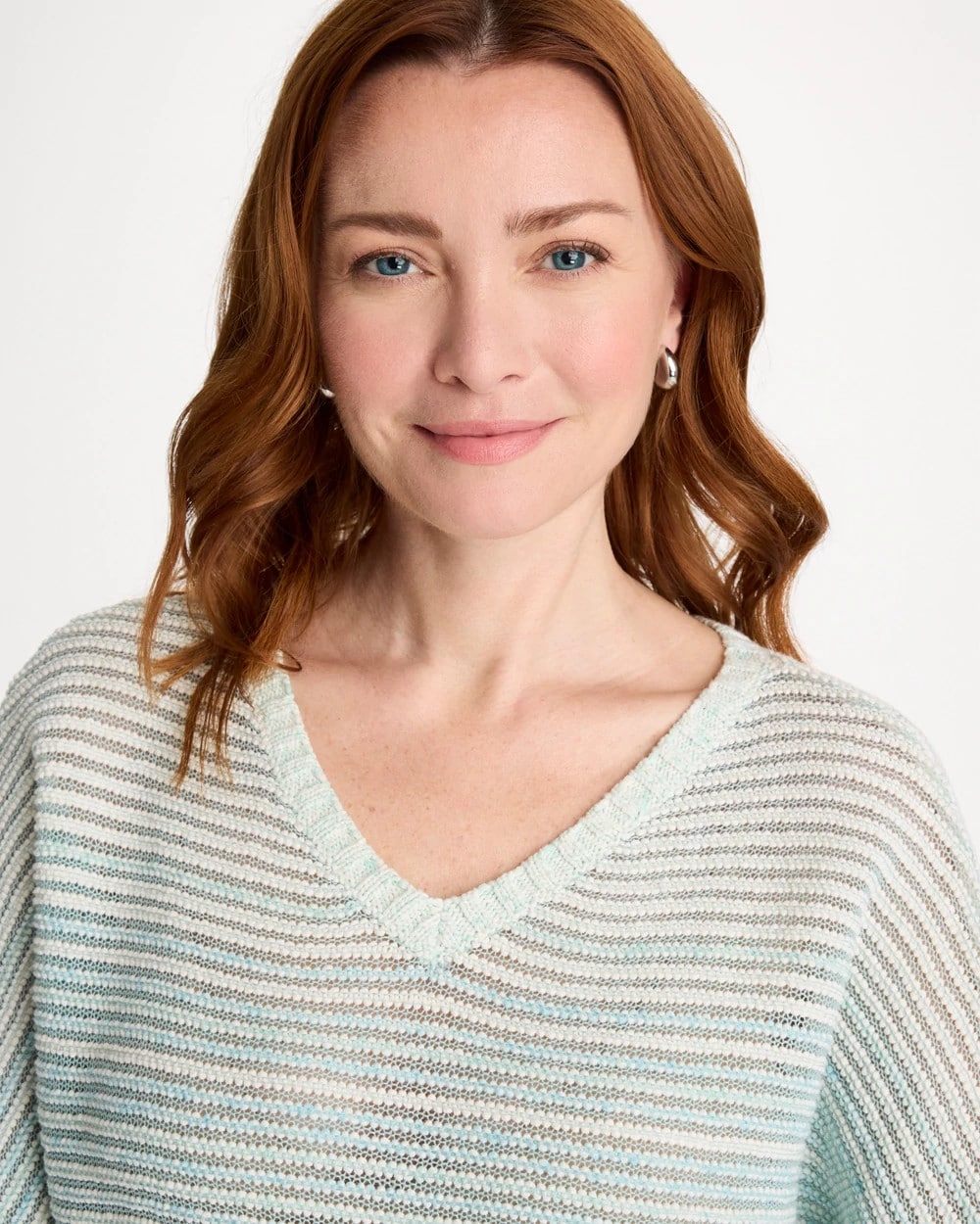Chico's Value - Space Dyed Pullover Sweater Passport Blue