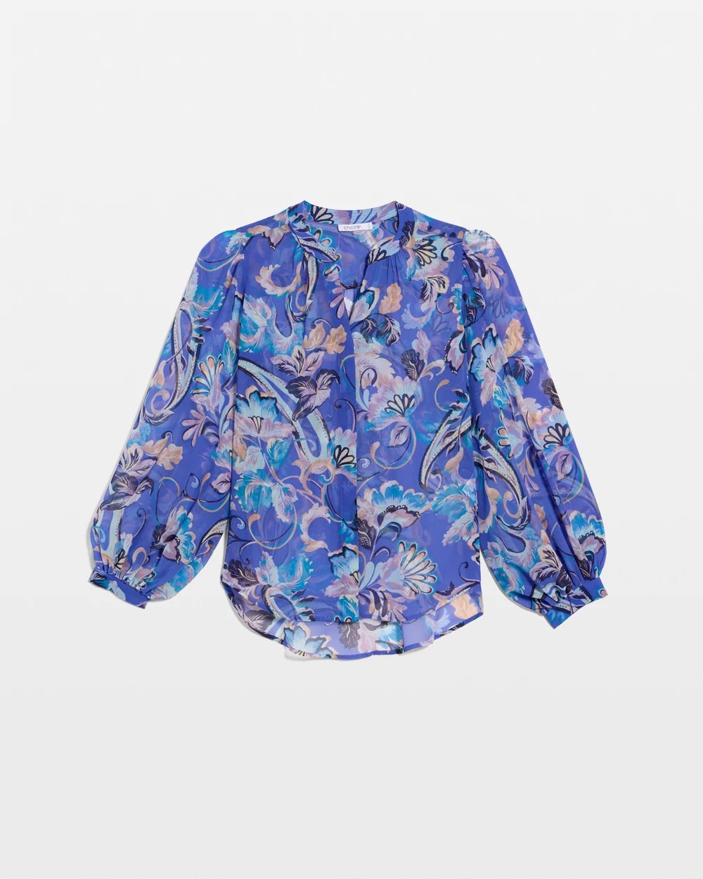 Chico's Recommended - Georgette Paisley Blouse Amparo Blue