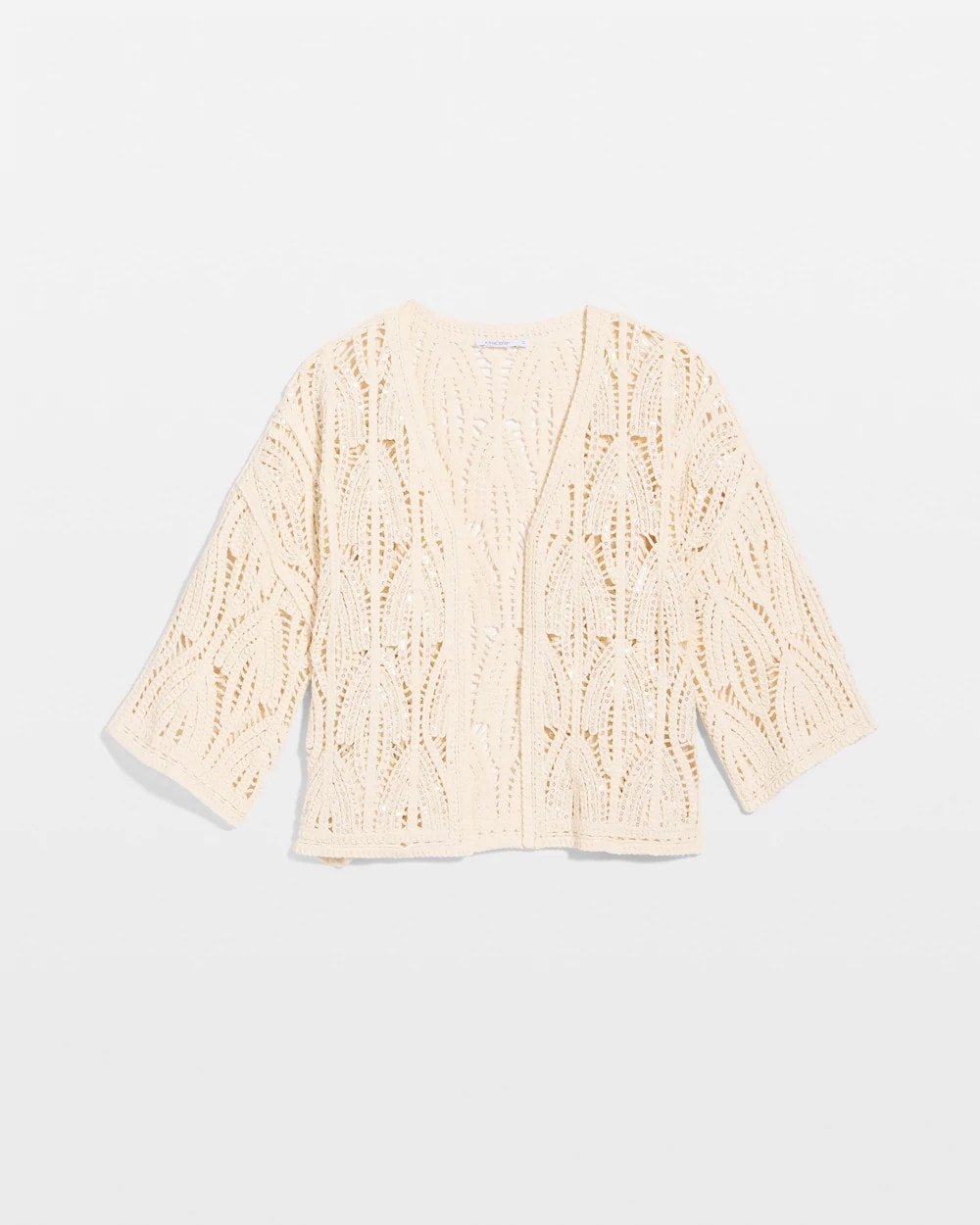 Chico's Smart Buy - Cotton Crochet Kimono Neutral