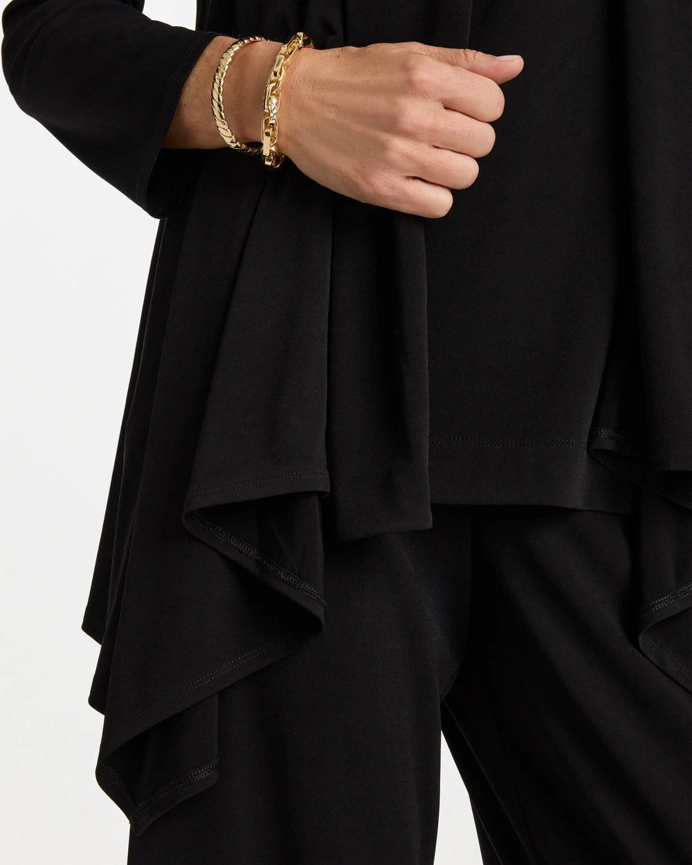 Chico's Popular - Travelers™ Knit Drape Cardigan Black