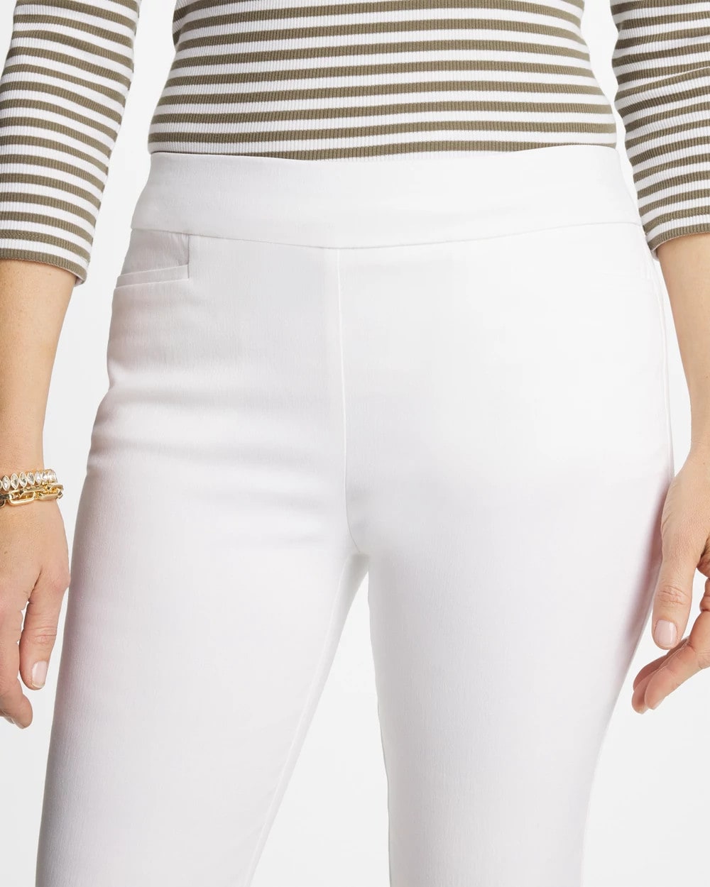 Chico's Signature - Brigitte™ Crop Flare Alabaster