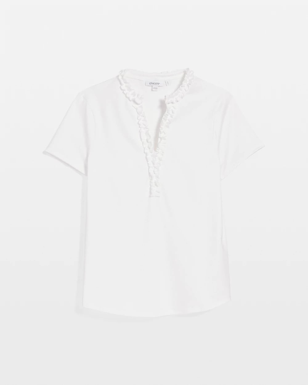 Chico's Signature - Zenergy® UPF Ruffle Polo Alabaster