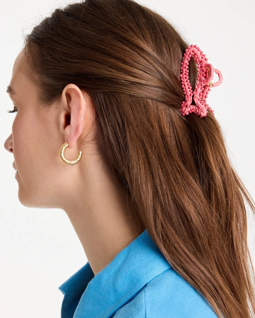 Chico's Best Seller - Coral Fish Raffia Hair Clip Coral