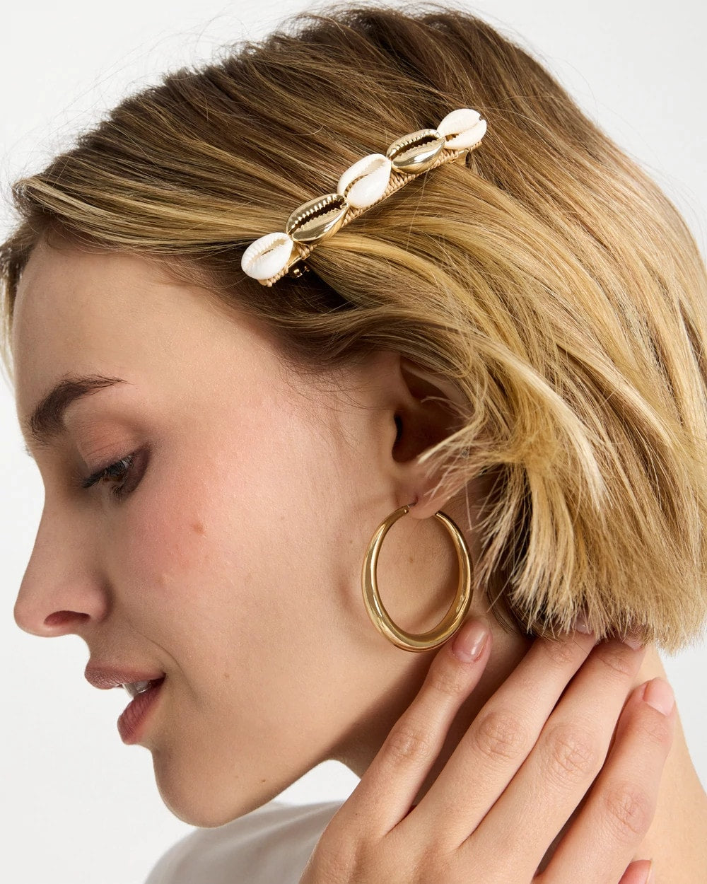 Chico's Value - Seashell-Inspired Hair Clip Set Gold