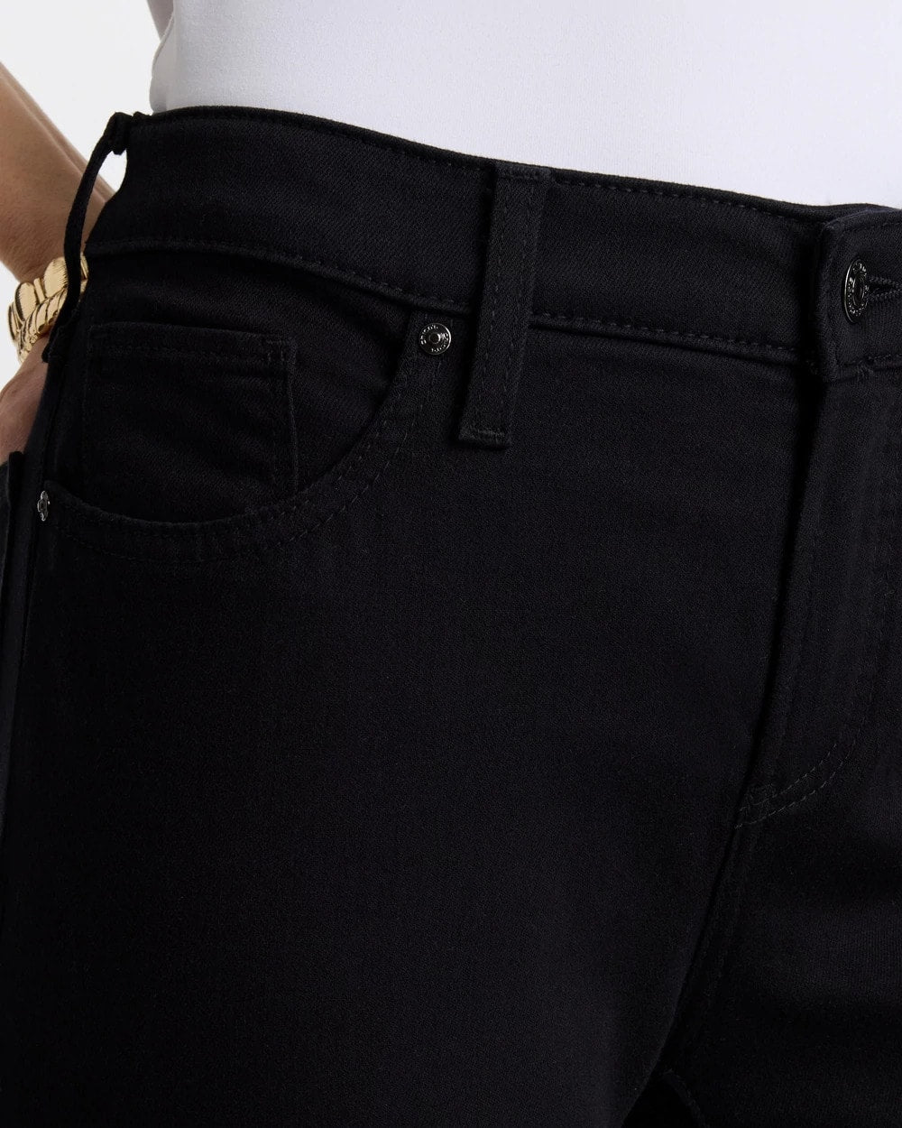 Chico's Recommended - So Slimming Petite Girlfriend Ankle Jeans Black