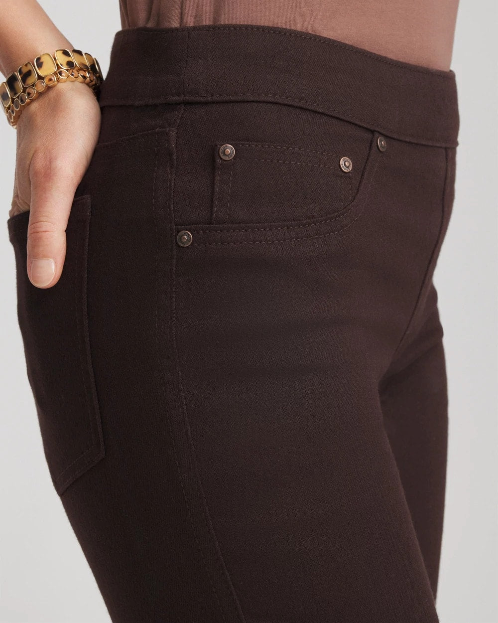 Chico's Everyday - Pull-On Slim Bootcut Jeggings Cocoa Bean