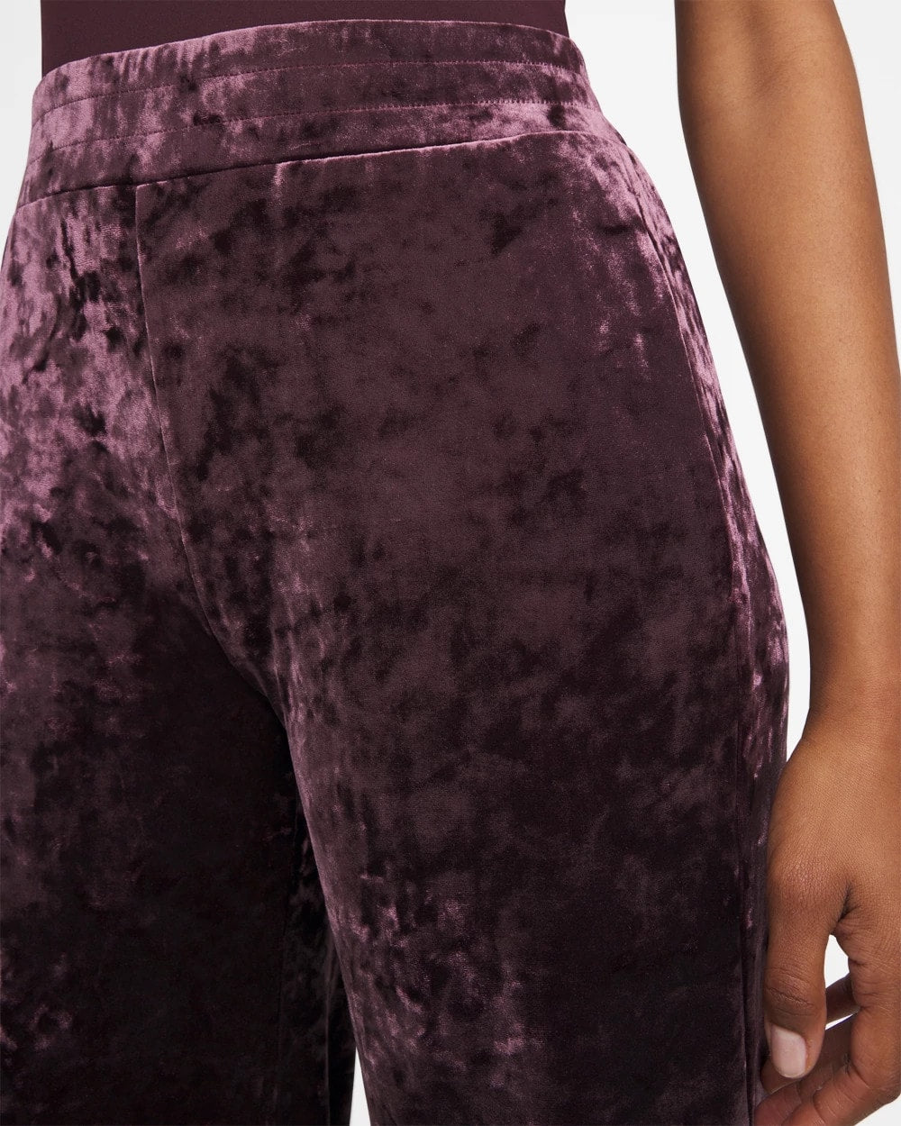 Chico's Everyday - Crushed Velvet Wide-Leg Pants Night Bloom