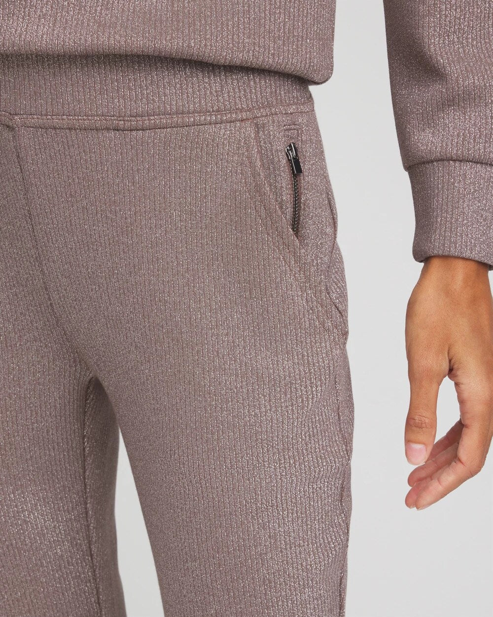 Chico's Recommended - Zenergy® Sparkle Tapered Ankle Pants Walnut