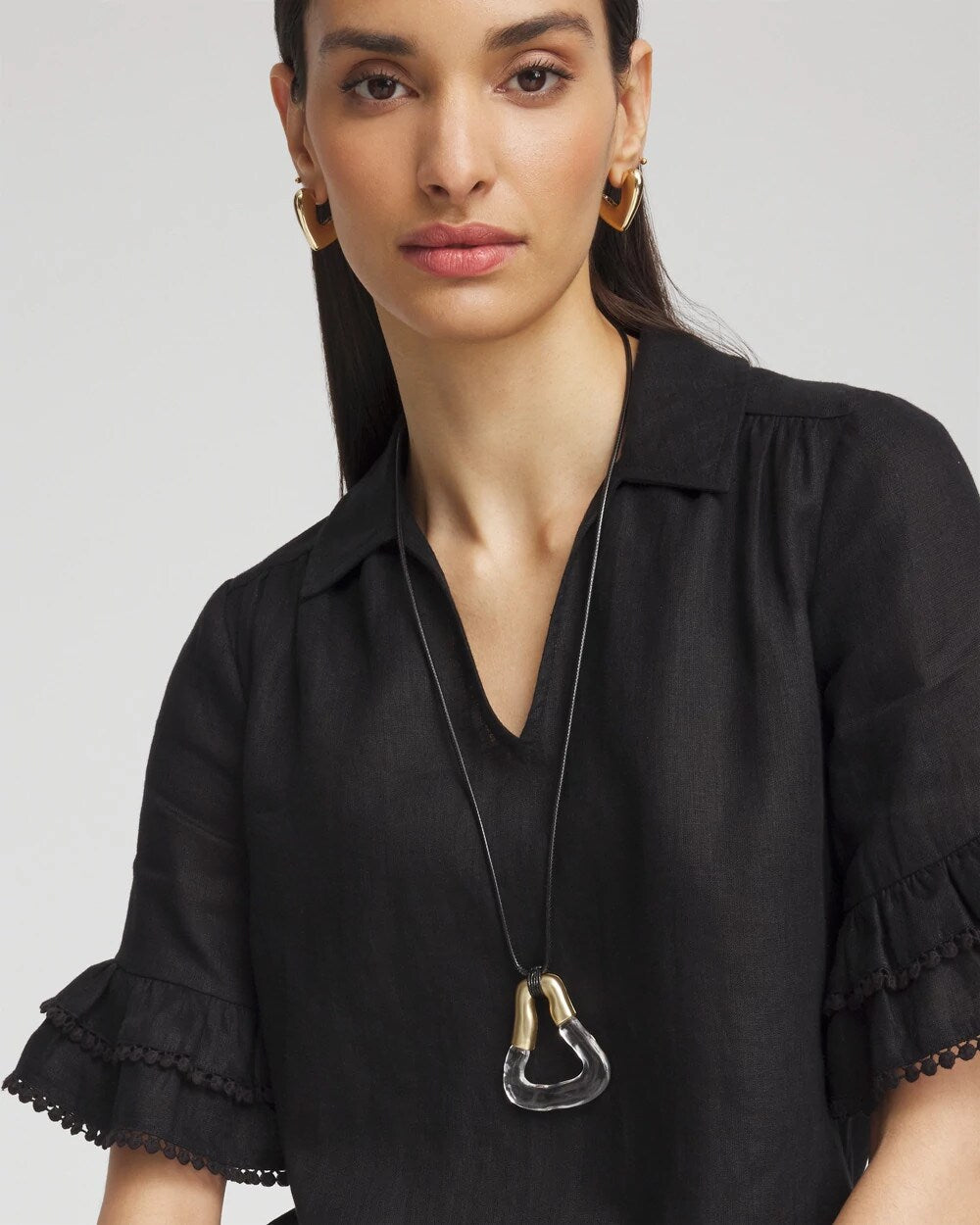 Chico's Recommended - Adjustable Lucite Pendant Necklace Lucite