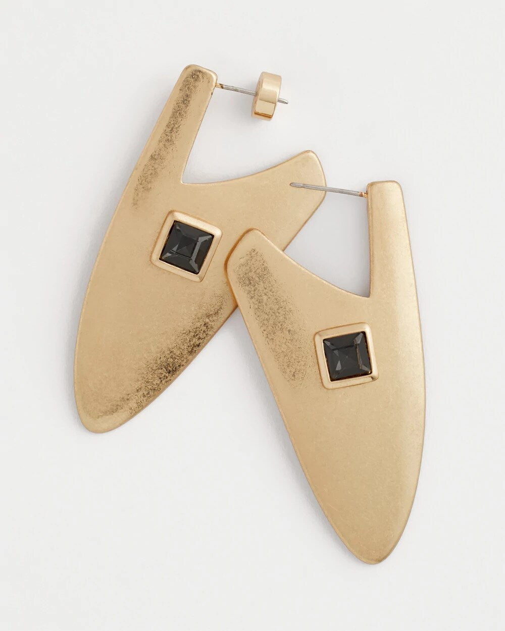 Chico's Smart Buy - Gold Triangle Linear Earrings Gold