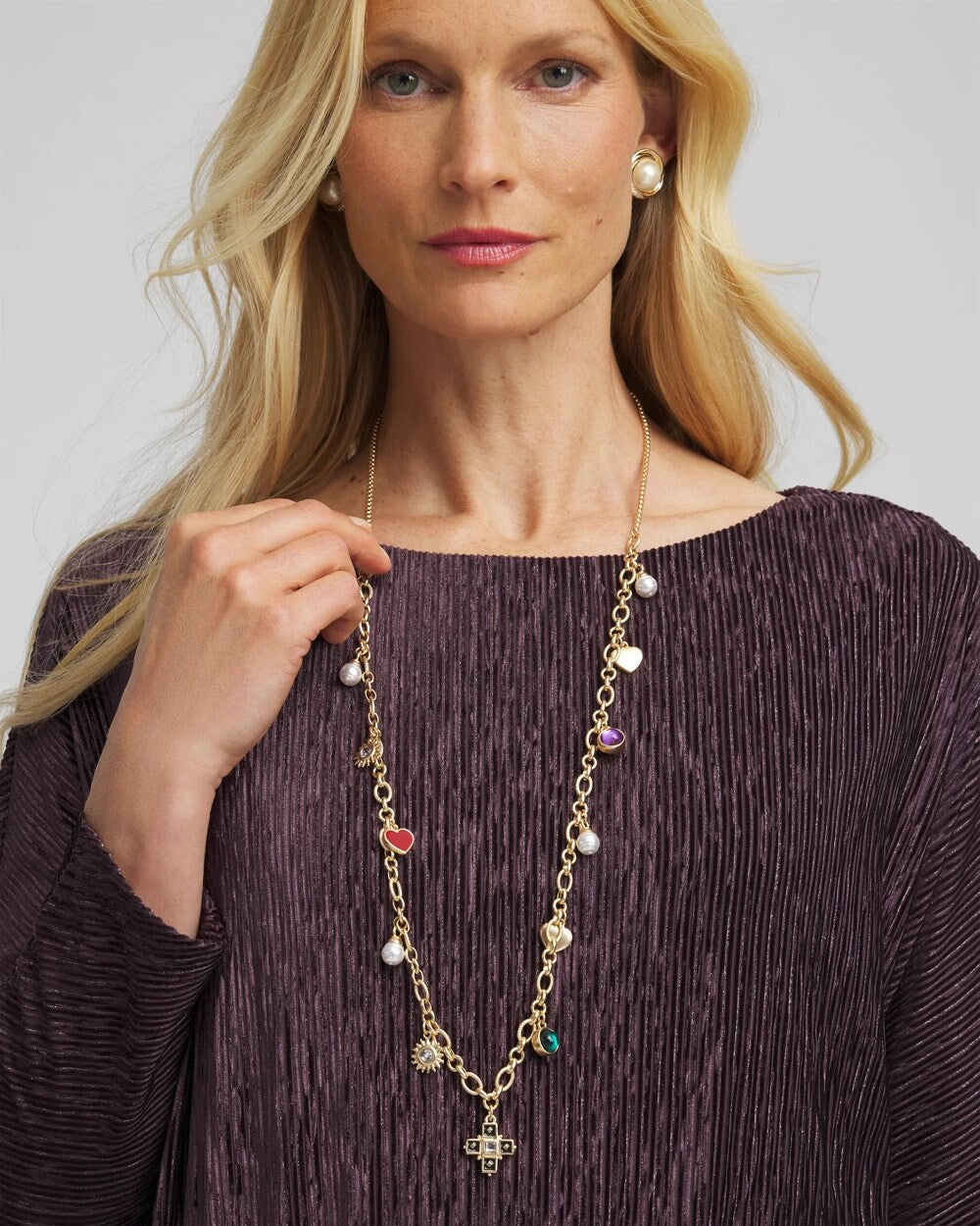 Chico's Everyday - Adjustable Charm Necklace Multi