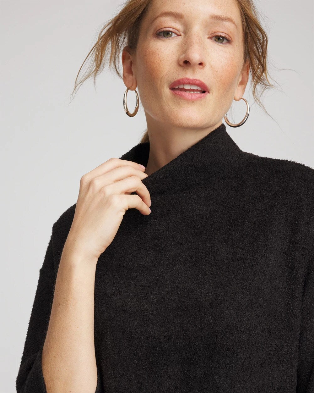 Chico's Smart Buy - Jacquard Cozy Turtleneck Black