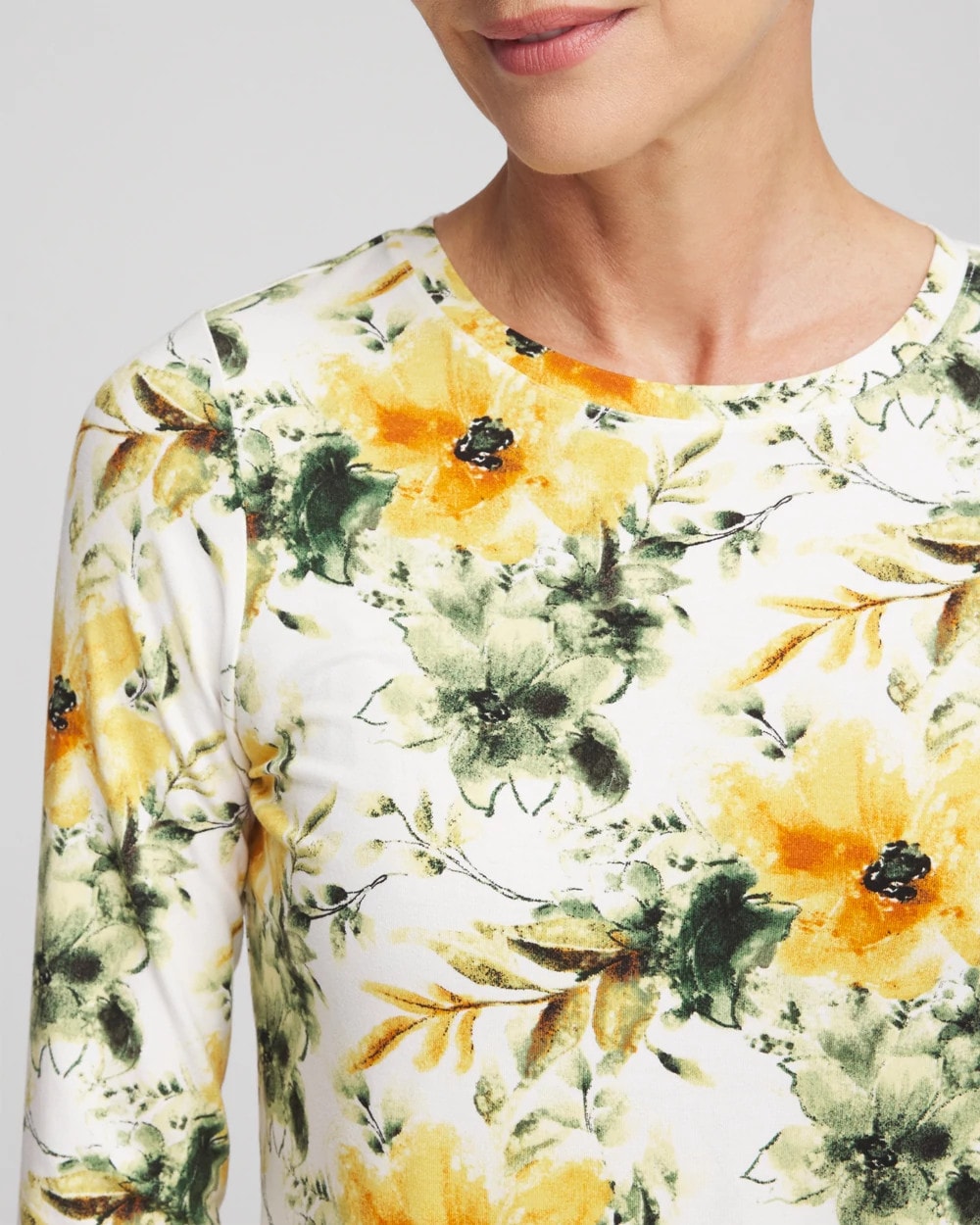 Chico's Sale - Garden Touch of Cool™ Layering Tee Ecru