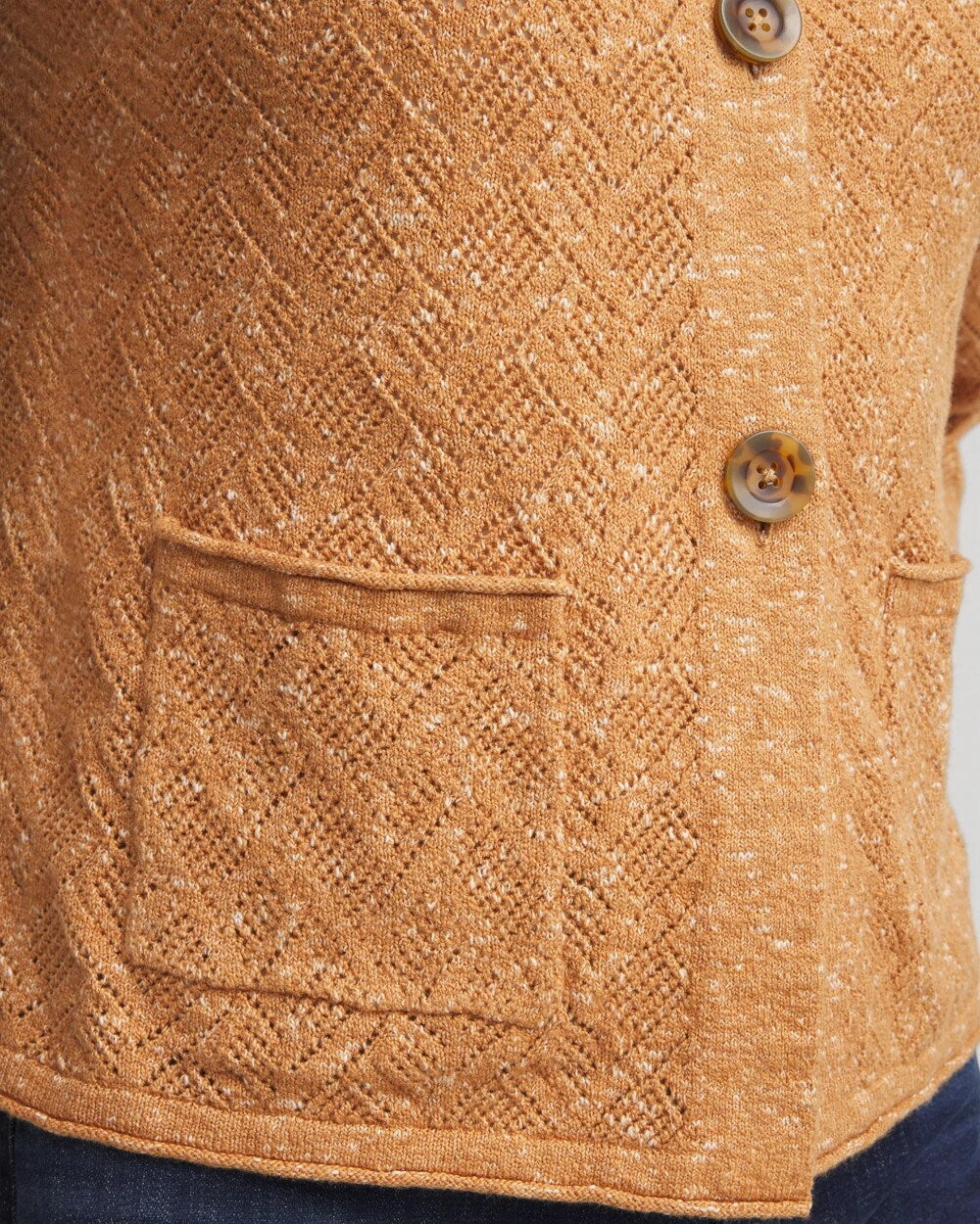 Chico's Hot Sale - Tweed Cropped Sweater Burnt Sienna