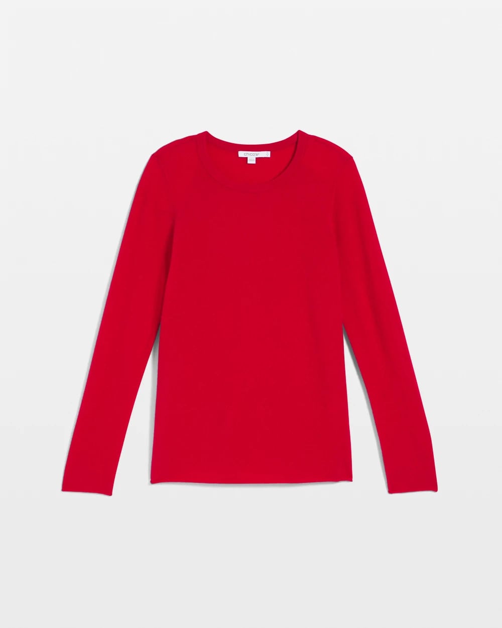 Chico's Essential - Crewneck Cashmere Pullover Sweater Red