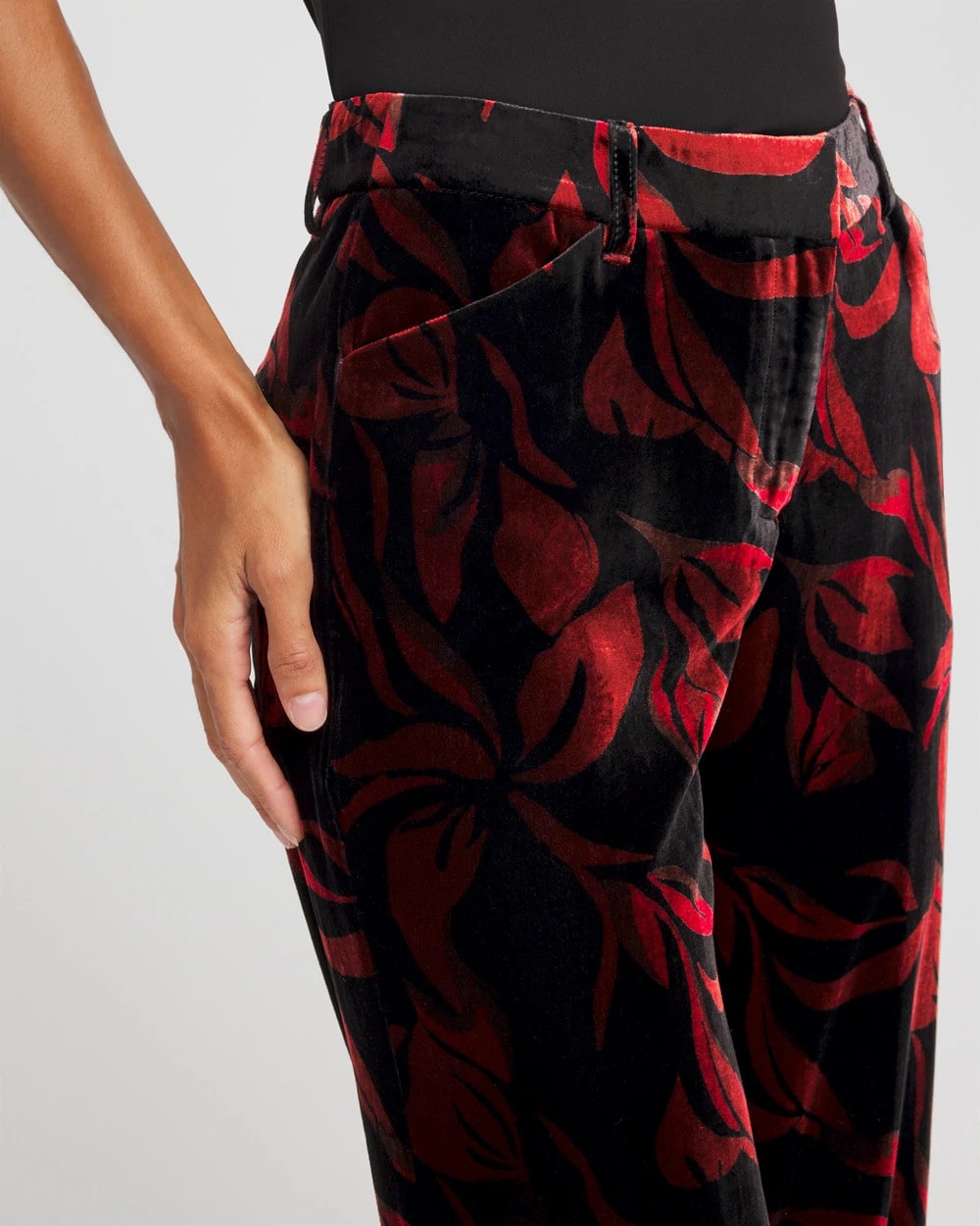 Chico's Great Value - Velvet Rose Slim Ankle Pants Black
