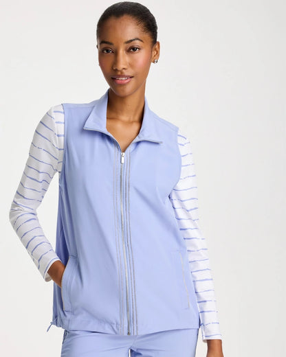 Chico's Best Seller - Zenergy® UPF Caviar Vest Blue Muse