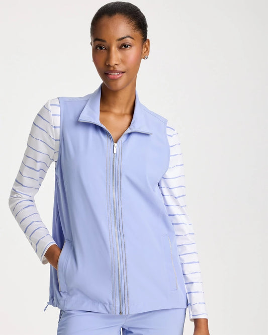 Chico's Best Seller - Zenergy® UPF Caviar Vest Blue Muse