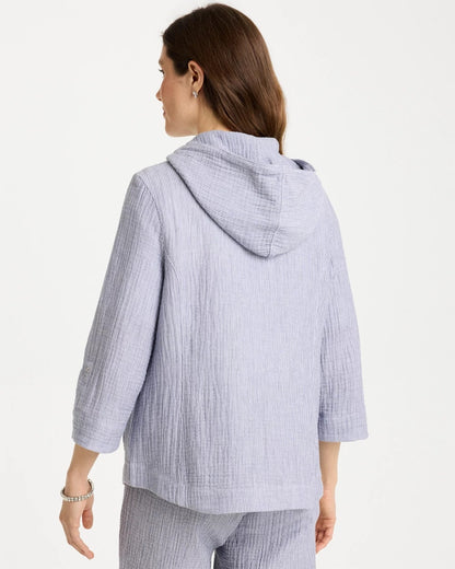 Chico's Best Price - Zenergy® Striped Gauze Jacket Blue