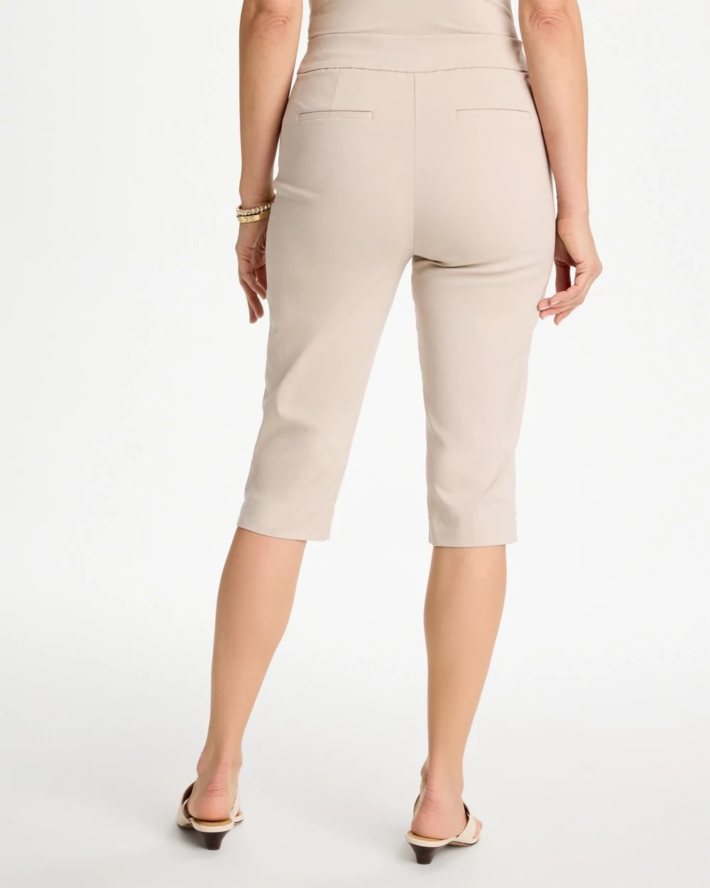 Chico's Popular - Brigitte™ Slim Rivet Pull-On Capri Pant Smokey Taupe