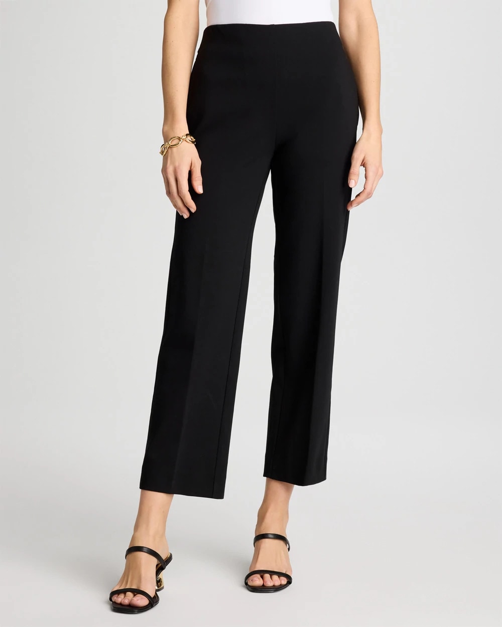 Chico's Best Price - Juliet Lightweight Straight Crop Pants Black