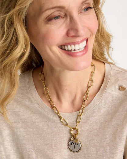 Chico's Discount - Golden Charm Link Necklace Gold