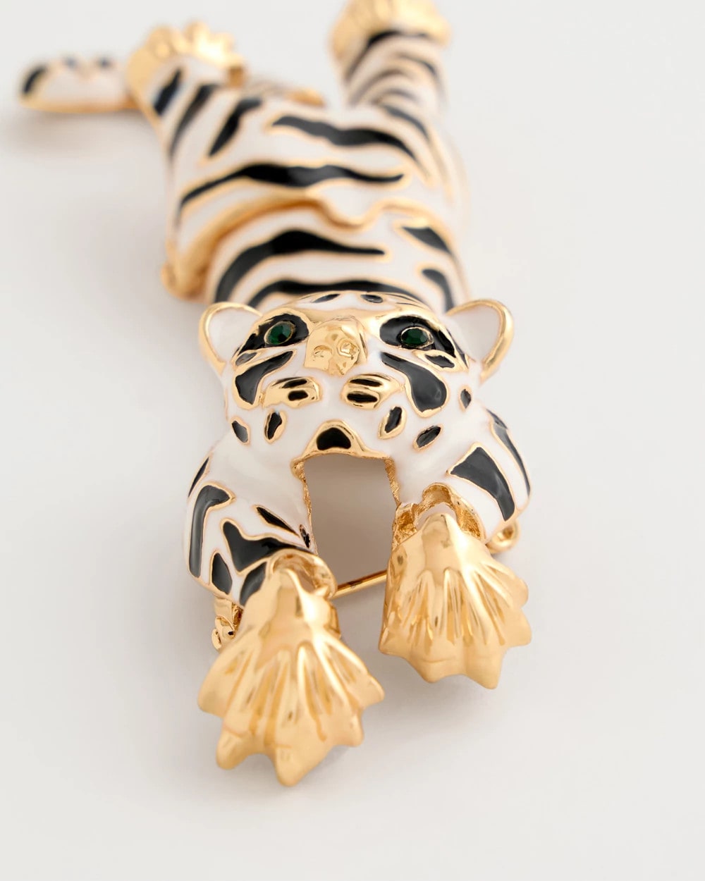Chico's Special Offer - Tiger Brooch Black/White