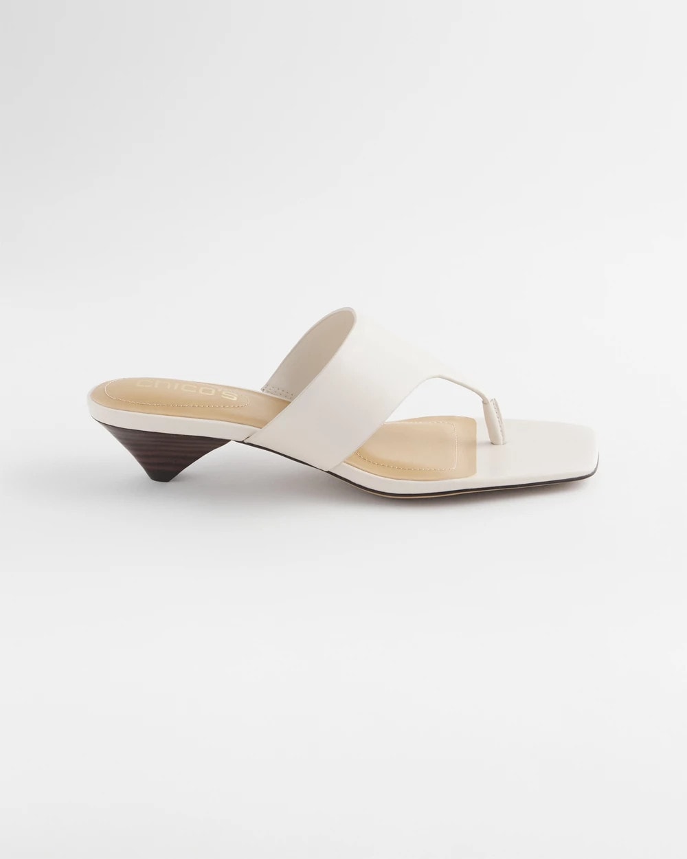 Chico's Best Seller - Julia Nappa Kitten Heel Bone