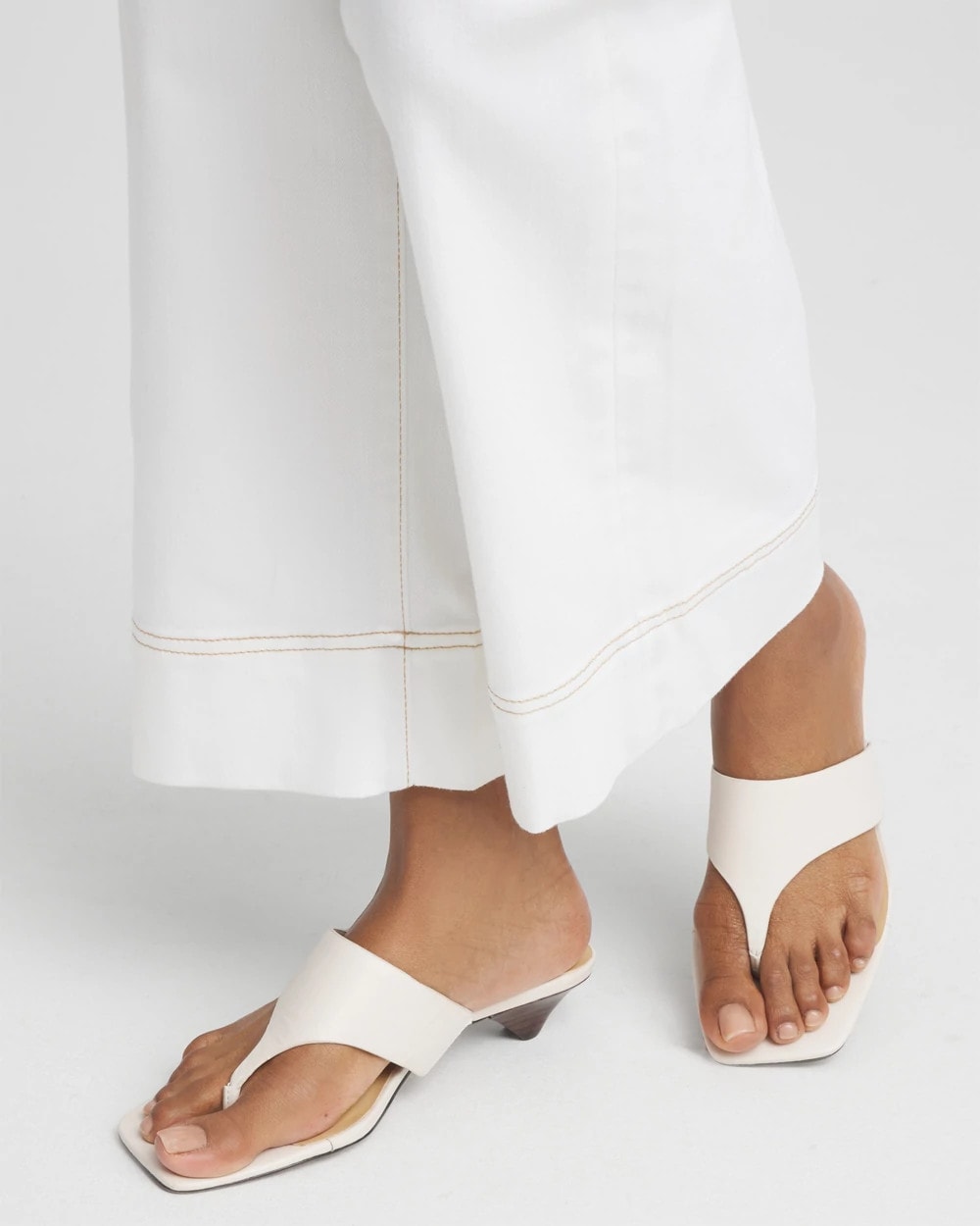 Chico's Best Seller - Julia Nappa Kitten Heel Bone