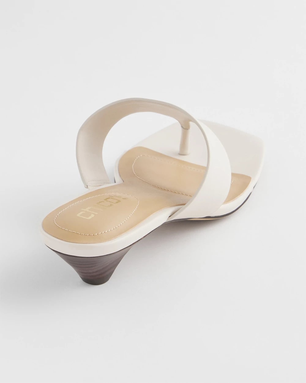 Chico's Best Seller - Julia Nappa Kitten Heel Bone