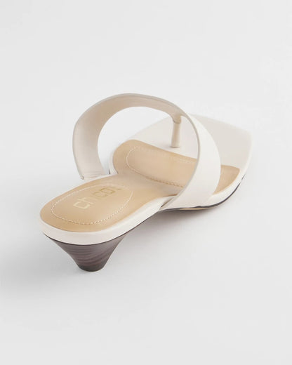 Chico's Best Seller - Julia Nappa Kitten Heel Bone