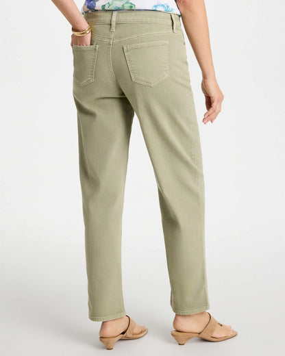 Chico's Best Seller - Boyfriend Relaxed Crop Jeans Seagrass Green
