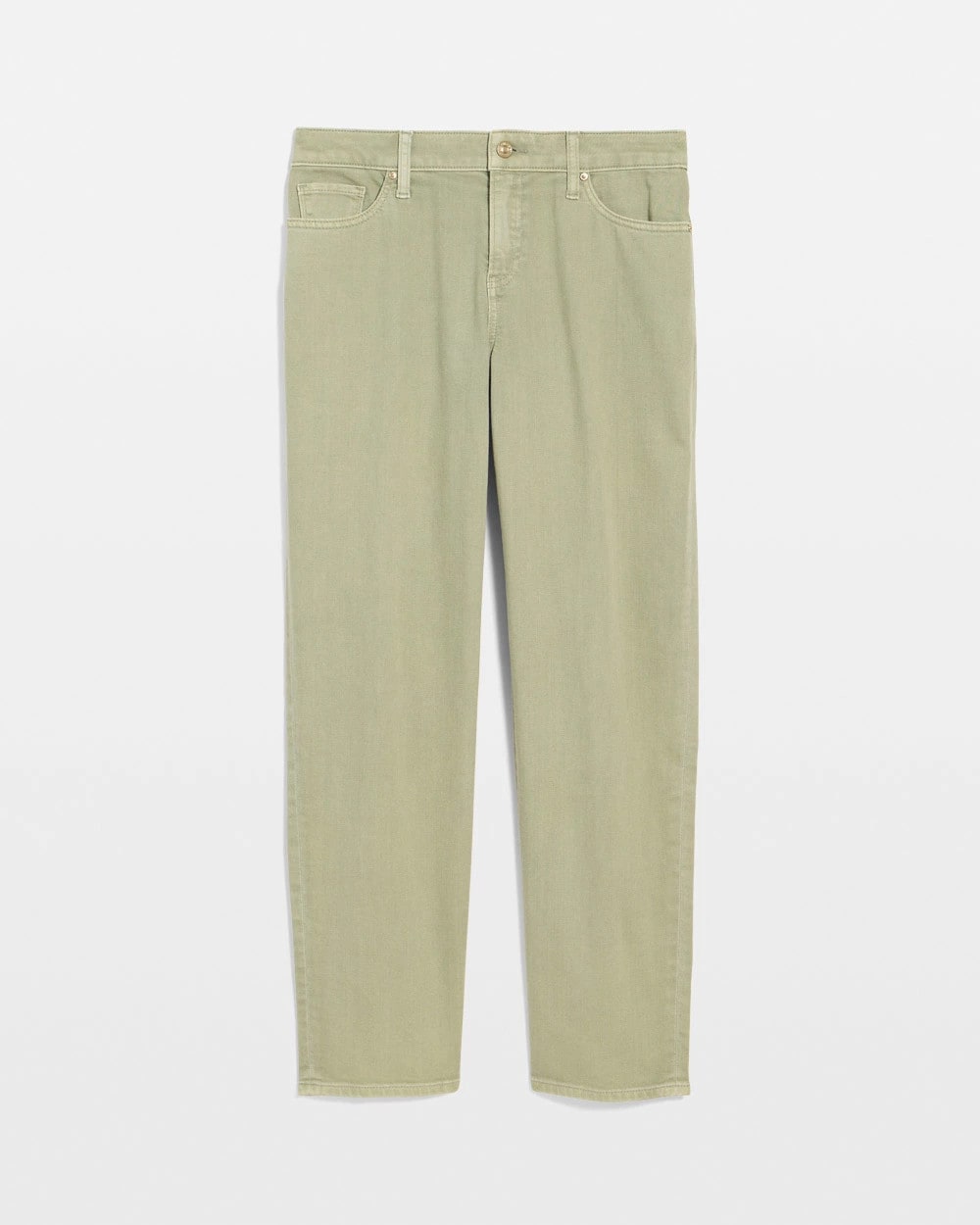 Chico's Best Seller - Boyfriend Relaxed Crop Jeans Seagrass Green