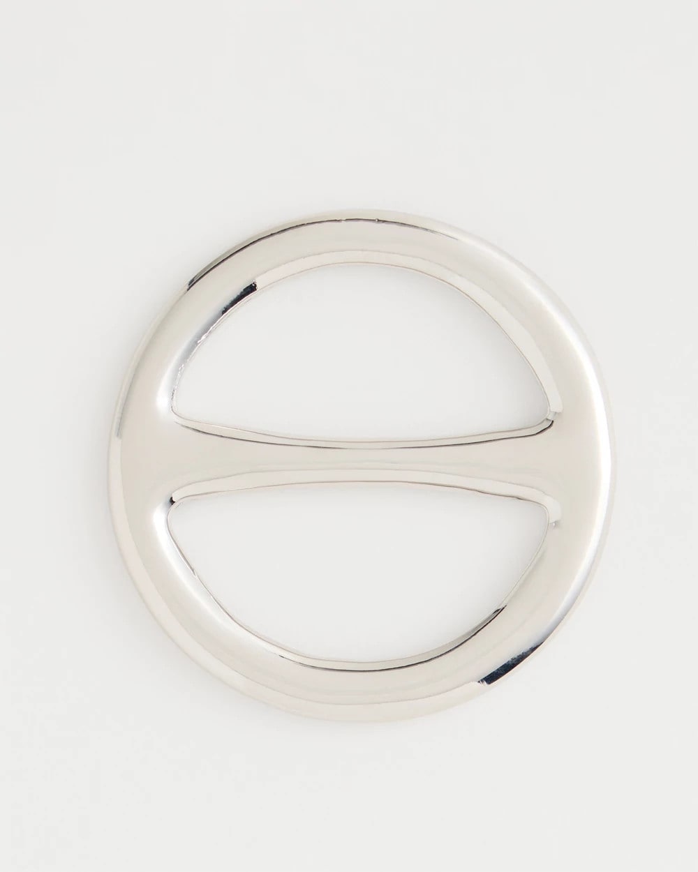 Chico's Signature - Silvertone Scarf Ring Silver