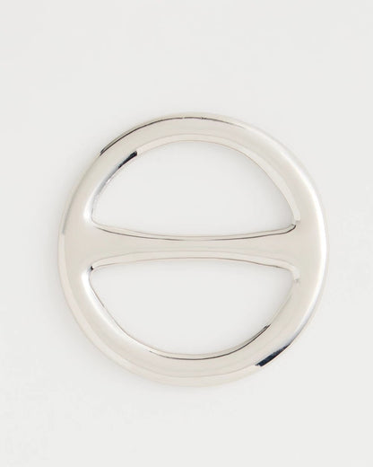 Chico's Signature - Silvertone Scarf Ring Silver
