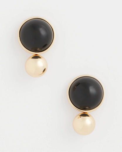 Chico's Best Seller - Black Sphere Drop Earrings Black