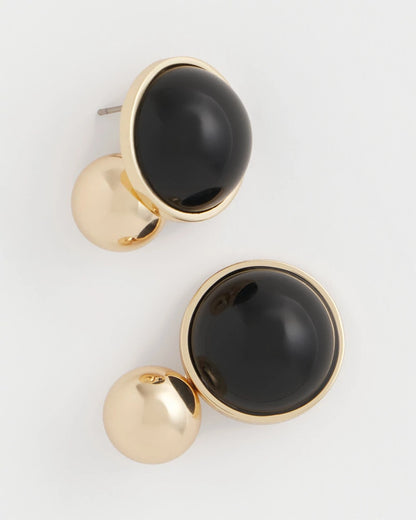 Chico's Best Seller - Black Sphere Drop Earrings Black
