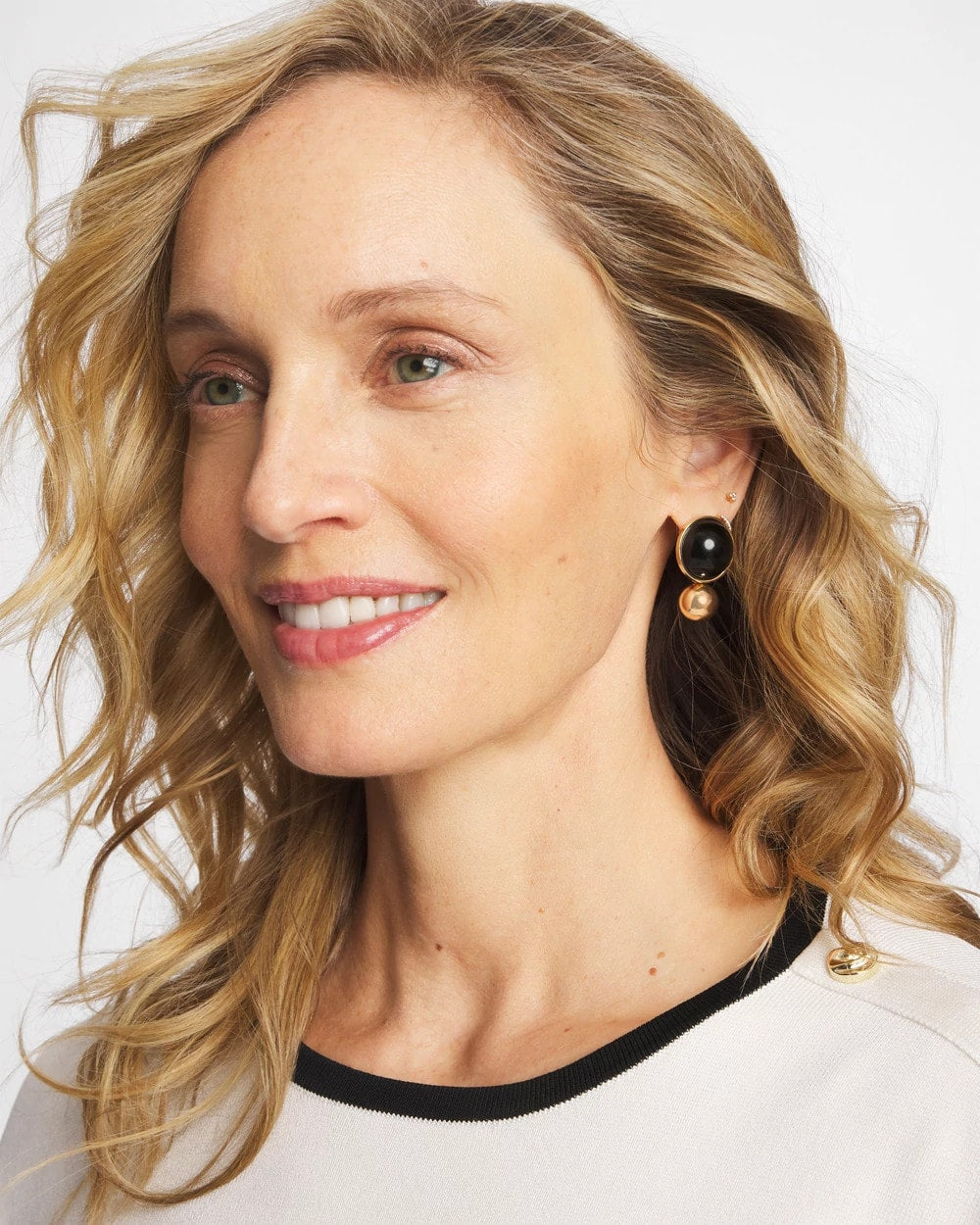 Chico's Best Seller - Black Sphere Drop Earrings Black