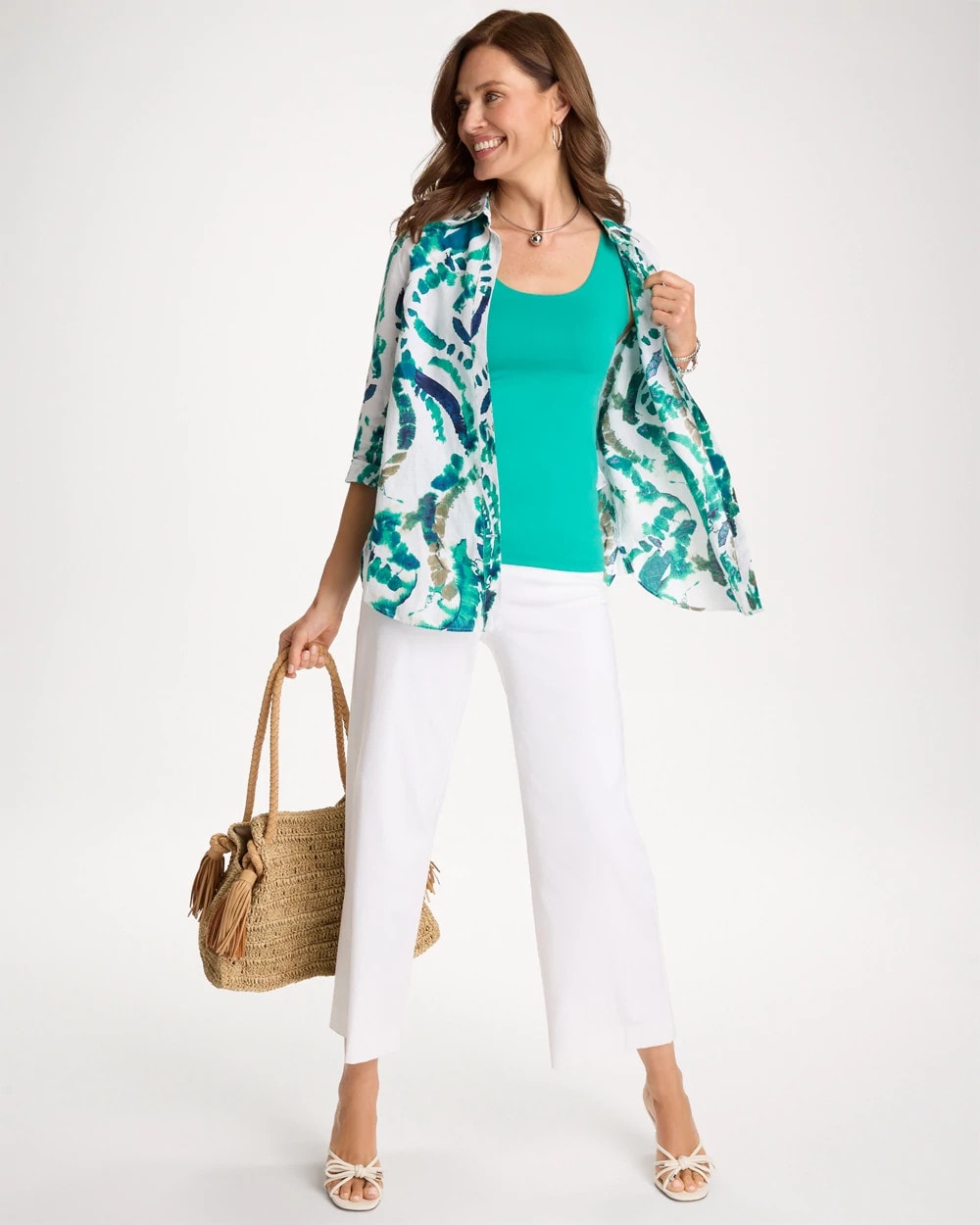 Chico's Exclusive - Microfiber Tank Topanga Green