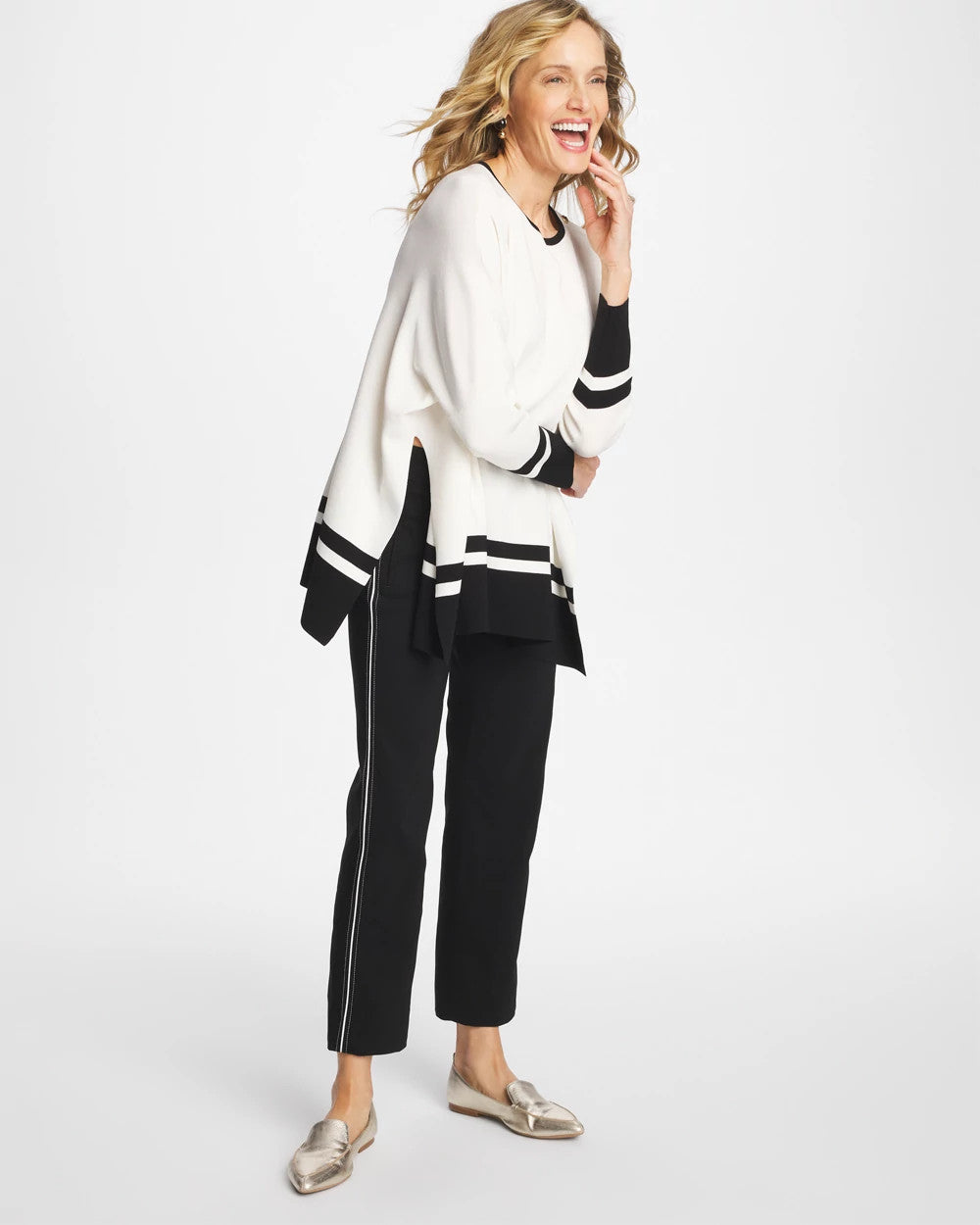 Chico's Best Price - Brigitte™ Piped Straight Cropped Pants Black