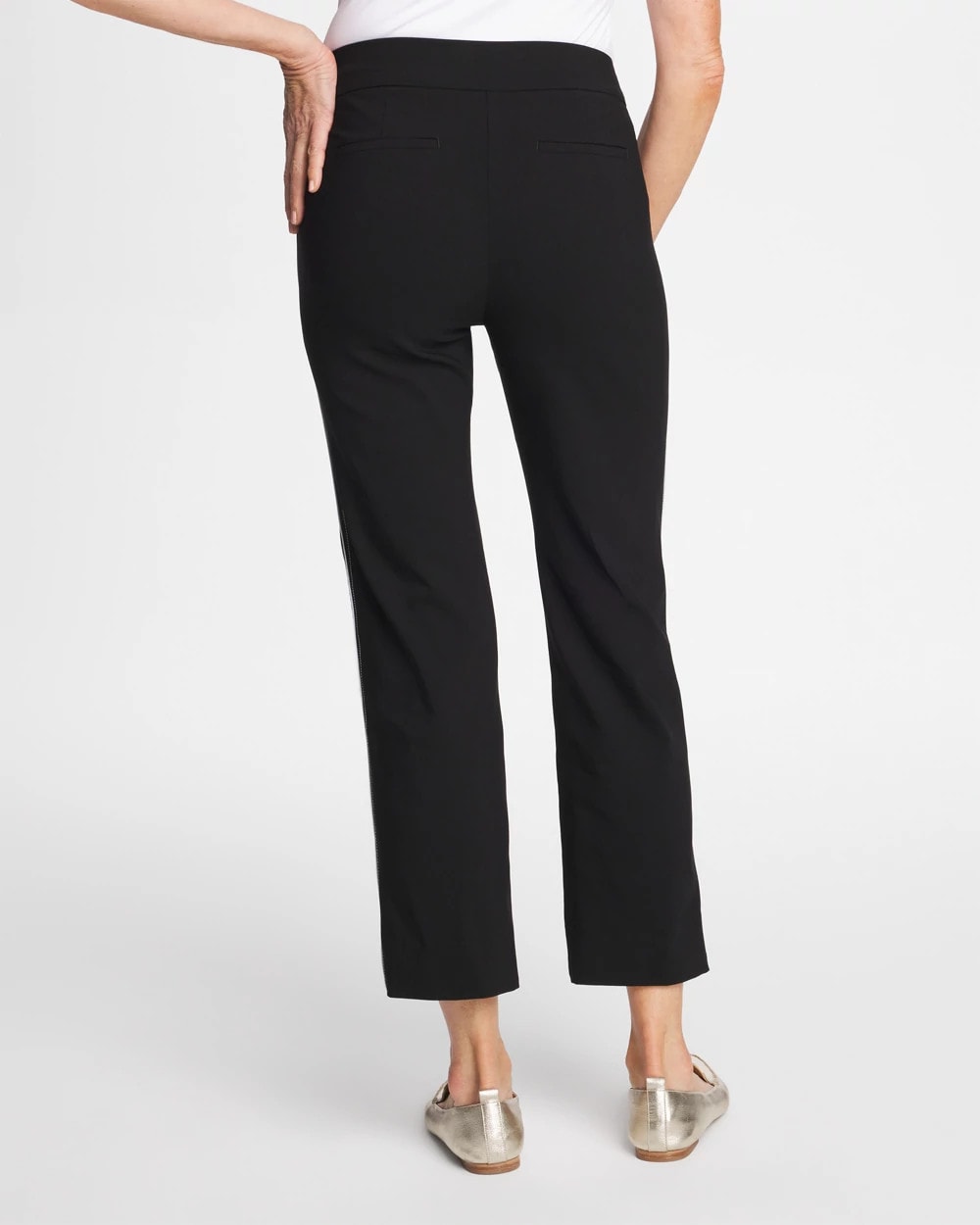 Chico's Best Price - Brigitte™ Piped Straight Cropped Pants Black