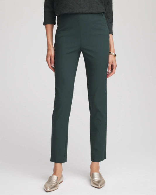 Chico's Sale - Lightweight Juliet Straight Ankle Pants Darkest Spruce