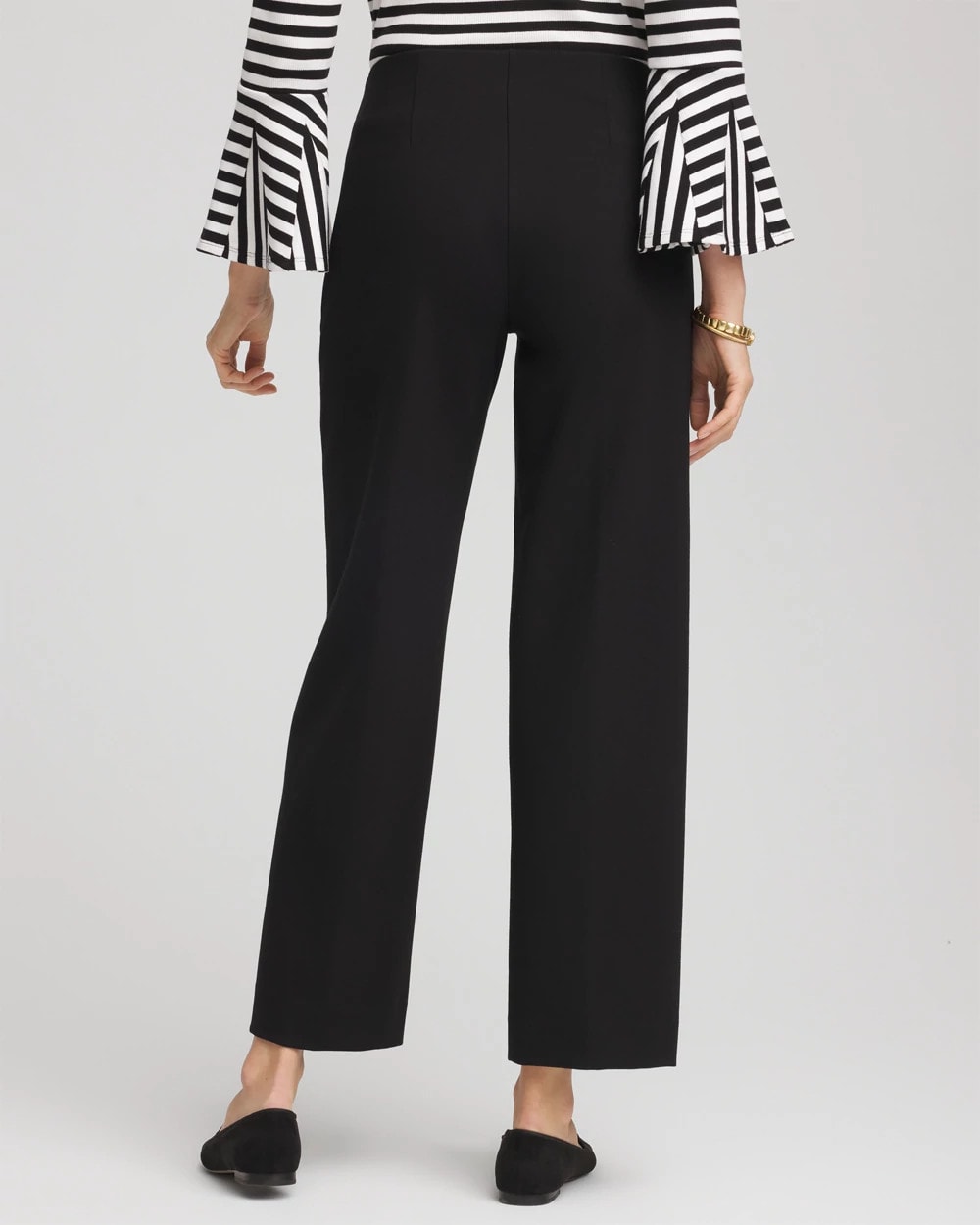 Chico's Popular - Juliet Slim Wide-Leg Cropped Pants Black