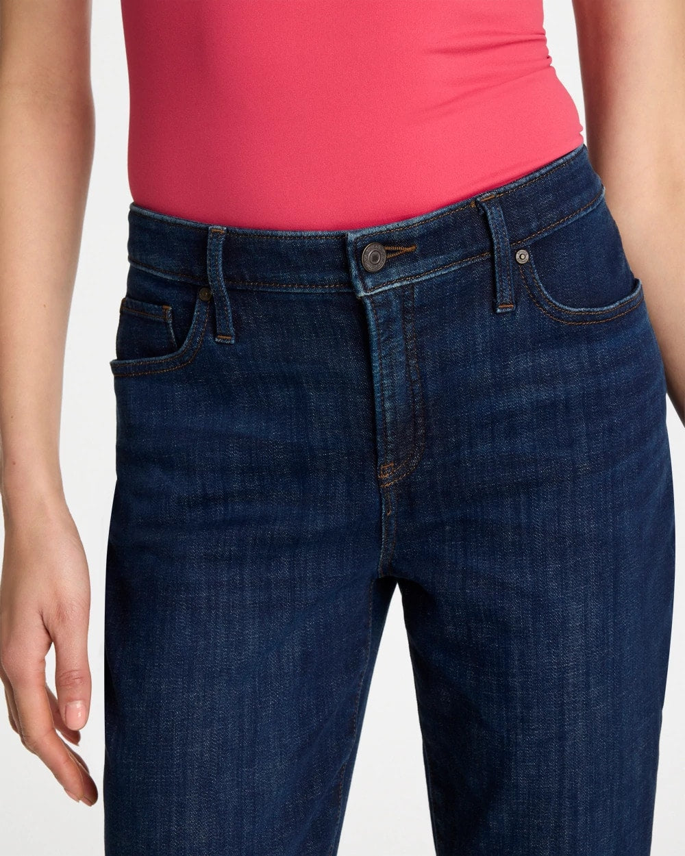 Chico's Best Seller - Girlfriend Slim Ankle Jeans Dark Sapphire Indigo