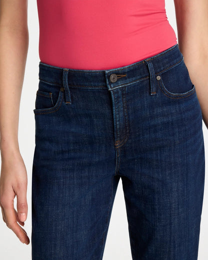Chico's Best Seller - Girlfriend Slim Ankle Jeans Dark Sapphire Indigo