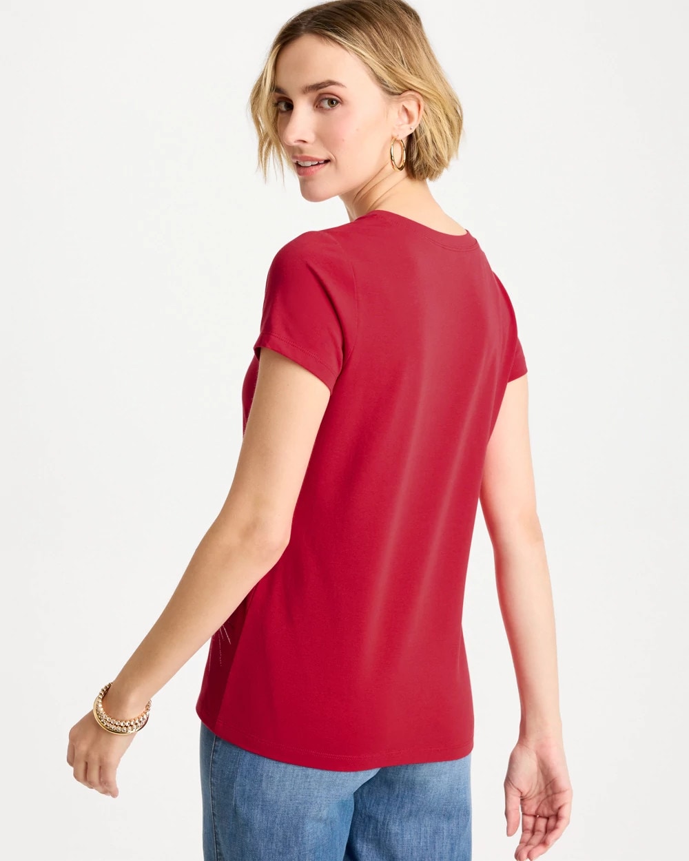 Chico's Trending - Fireworks Tee Cherry Lush