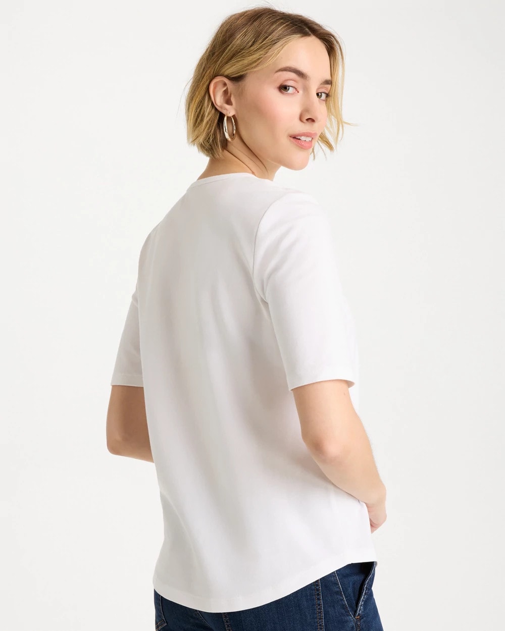 Chico's Quality - Americana Tee Alabaster