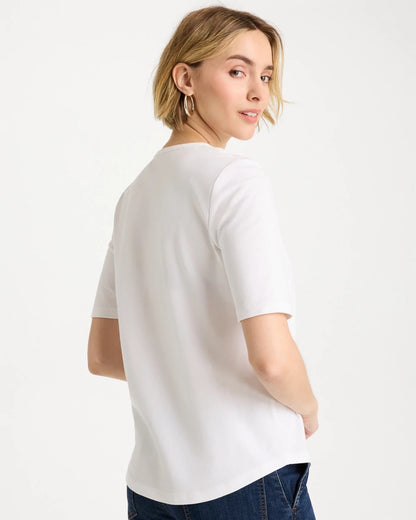 Chico's Quality - Americana Tee Alabaster