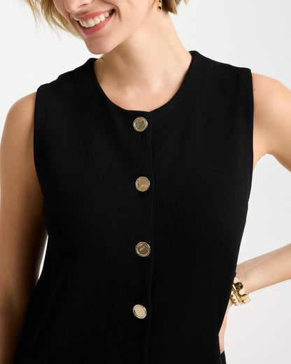 Chico's Premium - Refined Crewneck Sweater Vest Black
