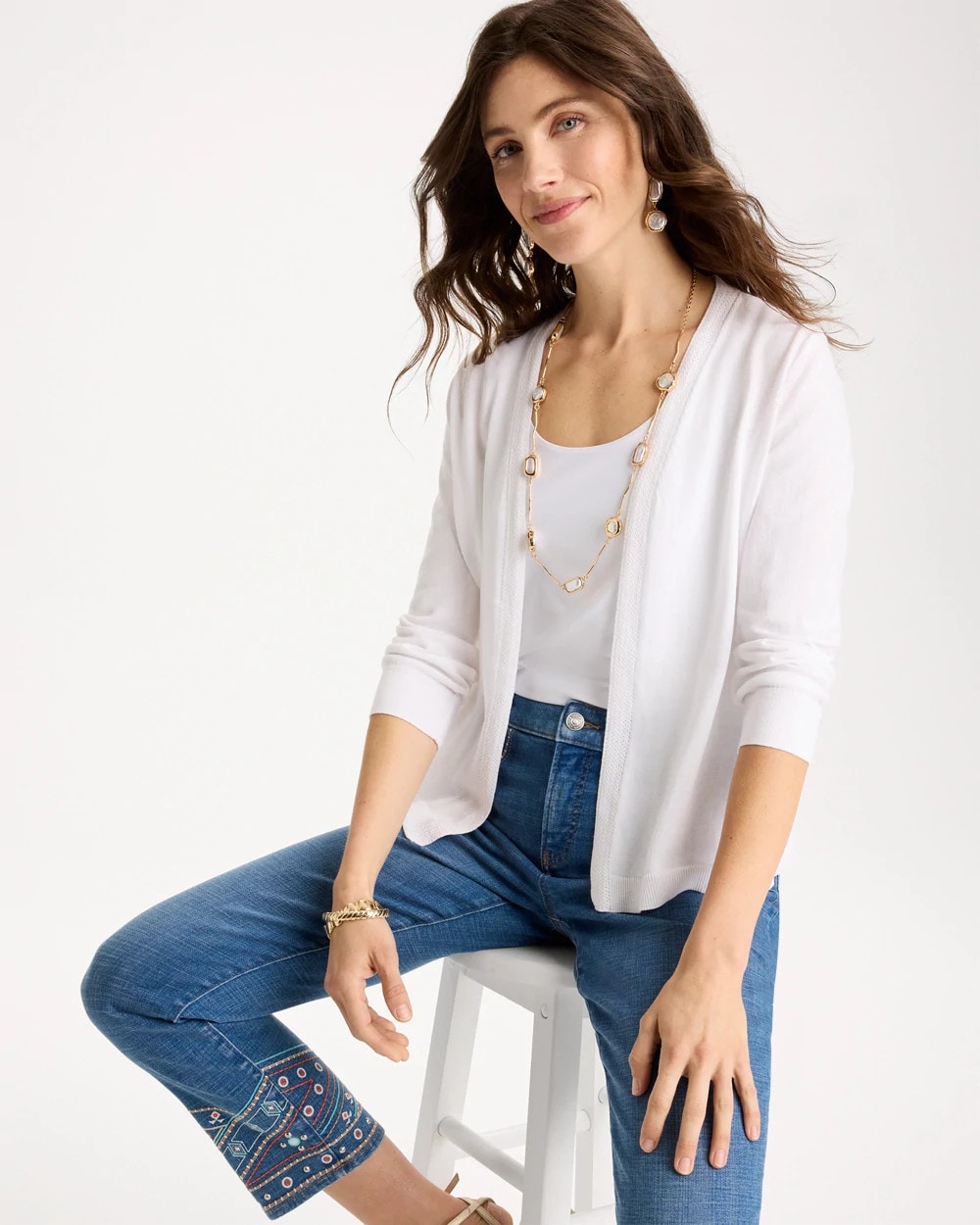 Chico's Smart Buy - Summer Romance Cardigan Alabaster